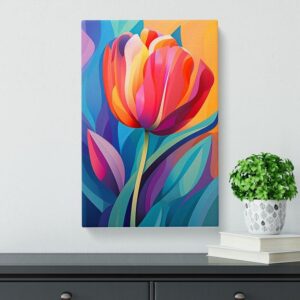 Tulip Flower Orphism Design 1
